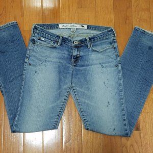 abercrombie kids maddy jeans size 16 w/faux paint